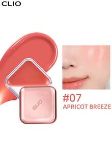 Clio K-Beauty 2合1唇頰染彩霜，奶油腮紅，自然光澤妝感，質地滑順好上妝，不油膩，方便攜行，奶油般好暈染 - 07 APRICOT BREEZE - 查看 3