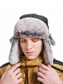 1 Piece Winter Warm Bomber Hat For Men Women Snow Cap Faux Fur  Ushanka Trapper Hats With Earflaps For Outdoor Hunting Skiing