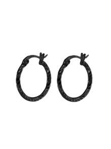 1對女士S925銀圓形幾何扭曲耳環，優雅多變的耳飾，適合日常或派對慶典禮物 - 耳環 - 查看 7