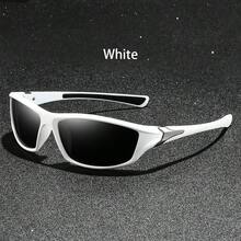 Unisex Fashion Sports Glasses, Classic Retro Plaid Pattern, Neutral Style, Tropical Beach Vacation Vibe, Shiny Material, Men's Classic Casual Retro Motorcycle Driving - F23-3B - View 20