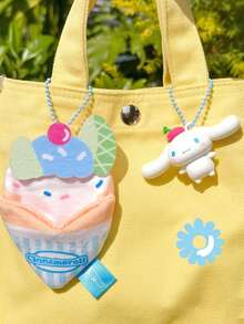 Sanrio Series Dilicious Crepe Series Keychains, Detachable Character Figurines (My Melody/Kuromi/Cinnamoroll/Pochacco/Hangyodon), Kawaii Dessert-Inspired Crepe-Shaped Bag Charm, Cute Cartoon Merced Pendant, Soft Plushapet, for Softkift, Softu Pluss, Softn Plushet, Soft Plushetn, Softu Plus S for Daily Bag Decoration, Birthday/Holiday Presents & Kawaii Aesthetic Accessorizing - 彩色 - 查看 5