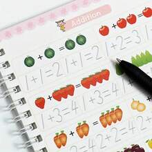 Preschool Children's Magic Practice Handbook: Math And Letters, Ages 14, Children's Magic Learning Handbook, Educational Writing Assistance