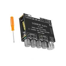 2.1CH HiFi Bluetooth5.0 Digital Power Amplifier Subwoofer Audio Amp Board Module - 黑色 - 查看 6