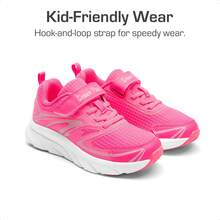 Boys Girls Shoes Kids Tennis Athletic Running Gym School Sneakers For Little Big Kid - Màu đỏ tím - Xem 6