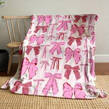 Bowknot Prints Ultra-Soft Flannel Throw Blanket Digital Printing, 280gsm, All-Season Comfort Polyester Blankets Great Gift For Friend, Family, Wedding, Birthday,Warm,Soft,Comfortable,Cozy Personalized Ideal Gifts For Him,Her,Boyfriend,Girlfriend,Dad,Mom,Family,Friends,Pets ,For Anniversaries,Valentine's Day,Mother's Day,Birthdays,Father's Day,Weddings,Graduation,Christmas,Housewarming Sofa,Bed,Car,Bedroom,Living Room,Office,Outdoor Camping,Beach,Wall Decoration - 多色2 - 查看 8