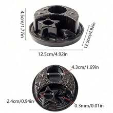 1 pieza Soporte de vela y quemador de incienso cerámico 4 en 1 - Multifuncional, decoración del hogar con soportes para Palo Santo y Salvia, incluye palitos aplicadores para aromaterapia y sahumerio