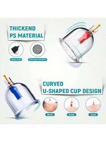 مجموعة كاسات التدليك 24/18/12/6 قطعة، أداة تدليك الأجزاء الجسدية، كاسات التدليك الصينية مع مضخة وشفط، تقليل كتلة الدهون وتهدئة العضلات، تستخدم للتدليك والراحة، تحسين محيط الخصر، علب تدليك الجسم، طالبي الصحة، تحسين الدورة الدموية، تقنيات الاسترخاء، تخفيف الإجهاد، ماساج الجسم المثالي