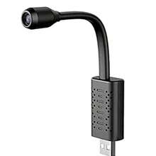 Mini Cámara Inalámbrica WiFi con Enchufe USB, Cámara con Lente de Cuello de Cisne, Cámara de Seguridad HD 1080P para el Hogar del Coche, Cámaras de Seguridad, Cámara Pequeña para - Negro - Ver 5