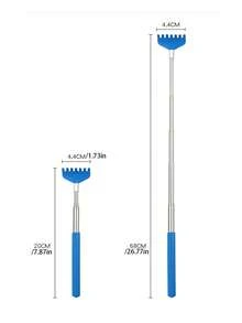1 件可伸缩互动逗猫棒 - 二合一按摩梳和抓挠玩具，适合宠物美容玩耍 - 彩色 - 查看 9
