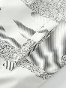 男士复古圆领棒球夹克，宽松休闲迷彩飞行员夹克，适合春秋季节。打造独特的街头风格，适合休闲出游，时尚搭配彰显个性。 - 米色 - 查看 4