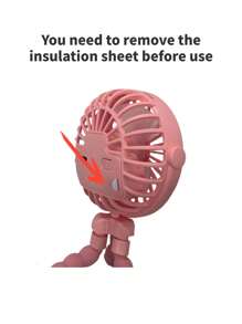 1pc Rechargeable Octopus Fan. Handheld/Hanging/Wrapped/Standing. Suitable For Home/Commuting/Outdoor/Cycling/Adult/Child Use. Portable And Practical Multi-Functional Tripod. Can Rotate Slightly Left And Right (Do Not Twist Forcefully As The Stand Is Fragile). There Is Slight Noise During Use.