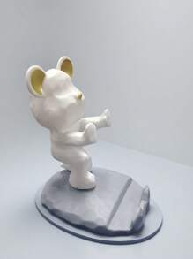 1pc Cartoon Bear Shaped Phone Stand, Compatible With Both Mobile Phones And Tablets, Suitable For Desktops, Bedside Tables, Living Rooms, Study Rooms, Bedrooms, Gifts, Etc. Back To School - Multicolor - View 15