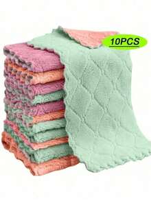10/5/1pcs Stainless Steel Power Scrubbing Cloths – Ultra-Tough, No-Scratch Mesh Obliterates Burnt-On Grime From Cookware, Counters & Ovens, Rinse-Clean & Re-Dishwash For Endless Muscle – Back-To-School, Fall, Christmas Ready - Multicolor - View 9