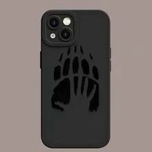 Funda para teléfono Eye Soft, diseñada con huellas dactilares deportivas, impresión, superficie mate, proporciona 360 grados completos, compatible con teléfonos inteligentes 11, 12, 13, 14, 15 Pro, 16, XR, X/XS, 8 Plus, SE y teléfonos inteligentes. - Colores mixtos 1 - Ver 1