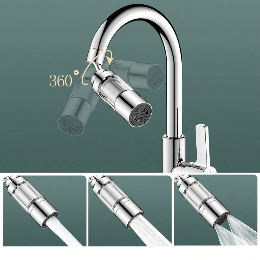 厨房水龙头过滤器家用自来水净水器不锈钢加长防溅净水器