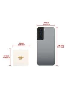 Diamantbesetzer Honigbienen-förmiger Schminkspiegel | Weiße lederähnliche Textur, minimalistischer Luxusstil | Erstklassiges Geschenk für Geburtstag, Weihnachten, Valentinstag | Geschenk für Mutter, Tochter, Großmutter, Freundin | Doppelseitiges Design für verschiedene Bedürfnisse | Kompakt und tragbar, taschengroße Kosmetikspiegelbox