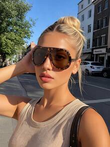 1/2pairs Women Multicolor Leopard Copper Geometric Full Frame Delicate Vintage Business Casual Women Fashion Eyeglasses For Office Outfit,Vacation Outfits,Family Outings,Appointment Outfits Accessories For Summer Beach Vacation,Outdoor,Travel - Multicolor - View 10