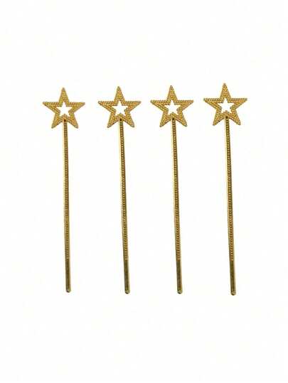 1 件魔术棒、派对和舞蹈道具、五角星仙女棒、天使棒、魔术棒、仙女棒万圣节