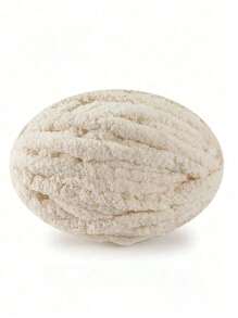 1pc/Roll Finger Knitting Plush Yarn, DIY Blanket, Mat, Scarf, Donut Shaped Yarn (Approx. 45-50g Weight, 4m Length, Not Recommended To Purchase 1 Roll As It Cannot Complete 1 Finished Product)