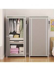 02Closet Armario Organizador de Ropa Minimalista , Armable y Portátil, con Cubre polvo - Multicolor - Ver 7