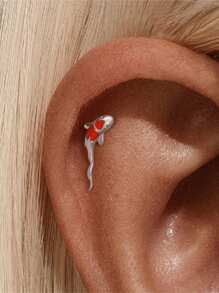 1Pc Tiny 925 Sterling Silver Cartilage Helix Piercing Stud For Women Minimalist Stud Earring Perfect For Daily Wear Bridal Jewelry Fine Jewelry