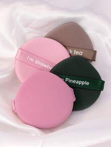 7PCS Water Drop Shape Cushion Powder Puff, I'm Strawberry Wet & Dry Dual Use Makeup Sponge Blender For Foundation Liquid Cream Powder, Reusable Cosmetic Puff With Storage Container - Multicolor - View 5