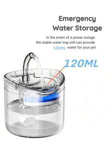 自动宠物饮水器，透明超静音室内猫咪饮水器 - 彩色 - 查看 4