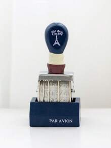 Joivida 1 件复古日期印章，适用于剪贴簿，Zakka 风格仿邮戳效果，木制印章，滚轮印章 - 彩色 - 查看 6