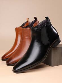 Men's Leather Chelsea Boots, High-End Versatile High-Top Leather Boots, Elegant Essential For Men, Suitable For Teen Summer Casual, Outdoor Athletic, Vacation Travel, Graduation Gifts, Birthday Dress Accessories