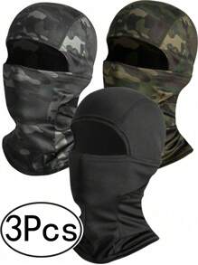 3Pcs Ski Mask For Men Women, Balaclava Face Cover, Shiesty Mask UV Protector Lightweight For Motorcycle Snowboard