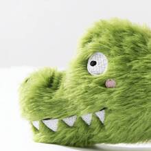 1 pieza Muñeco de peluche de cocodrilo con sonido para mascotas, muñeco de cuerda para morder, muñeco de peluche con chillido para gatos y perros, muñeco antiestrés para mascotas adecuado para la diversión diaria de todos los gatos y perros