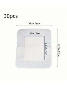 100/50/30pcs Wound Dressing Bandages/Wound Dressing/Breathable Gauze Pads, Latex Bandages/First Aid Kit Self-Adhesive Wound Dressings - White - View 7