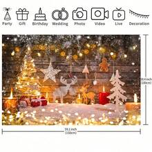 1 buc. Temă de Crăciun, agățat de perete cu textură din lemn, crengi de pin înzăpezit și bile aurii, fundal luminos, pânză de fundal pentru decorarea Crăciunului, sărbătoarea Anului Nou, dormitor, sufragerie, grădină și decorarea exteriorului, cadouri de sărbători, nuntă, ziua de naștere, aniversare, reuniune de familie, recuzită de studio, decorarea magazinului