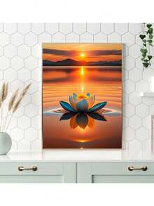 1 Set Kit di Pittura a Diamanti, Nuova Serie Paesaggio Marino, Mosaico di Diamanti 5D Fai-da-Te, Kit Punto Croce, Decorazione per la Casa, Disponibile in Diverse Dimensioni, Senza Cornice