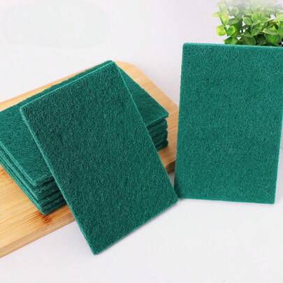 1 件/5 件/10 件研磨海绵布，双面百洁布，适用于家庭厨房清洁、洗碗、锅具清洁