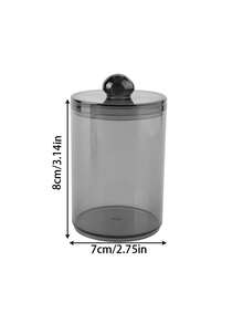 1/3 Gói Hộp Đựng Tăm Bông Trong Suốt Nhựa Đen Lọ Đựng Thuốc Bộ Phụ Kiện Phòng Tắm Hộp Đựng Đồ Trang Điểm Tăm Bông, Bông, Miếng Lót, Chỉ Nha Khoa - Nhiều màu - Xem 9