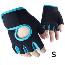 LINGPENG 1 Pair Half Finger Breathable Workout Gloves With Anti-Slip Silicone Pads, Suitable For Cycling/Weightlifting/Strength Training - Multicolor - View 15