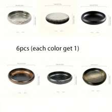 1pc/6pcs Creative Kiln Glaze 6inch Ceramic Plate Korean Kimchi Plate Dish Salad Single Plate Bowl - Multicolor - View 14