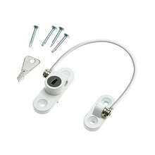 4X Window Door Cable Restrictor Ventilator Child Baby Security Lock UPVC - Default - View 5