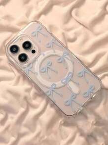 蝴蝶结亲肤磁性手机壳适用于 16 Pro Max/15/14/13/12/11、S25U S24U S23U A16 A15 A35 A36 保护套防水防震防摔防刮