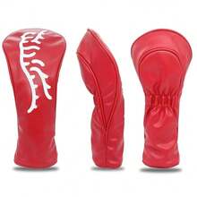 Dazzling Red Golf Club Head Cover: , Waterproof, Golf Accessory Club Protection Cover, Providing The Best Protection For Your Golf Club. - Red - View 3