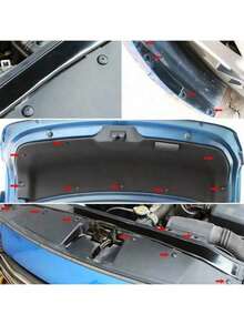 100pcs/Set Car Clips, 6 Universal Sizes, Black Nylon Material, Bumper Fasteners + Grommets + Clips, Car Fastener Accessories