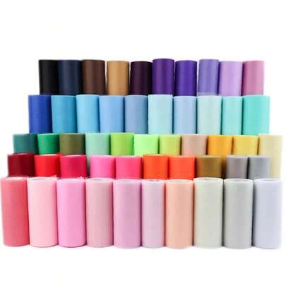 25 Yards 15cm Tulle Roll Fabric Spool Tutu Wedding Birthday Decoration Organza For DIY Tutus Skirt Crafting, Baby Shower Decor, Wedding Birthday & Party Decorations,Gift And Flower Wrapping, DIY Crafts & More
