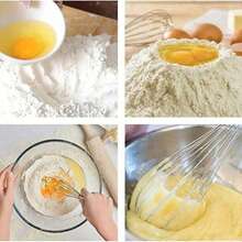 1pc Stainless Steel Manual Egg Beater/Mixer, Butter Whisk And Dough Blender, Easy Hand-Operated Egg Whisk, Semi-Automatic Press And Rotate, Suitable For Home Kitchen Use, Applicable For Eggs, Milk And Dough Mixing (Random Color)