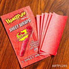 3 Packs King Size (110mm) Cigar Roll Paper, Tobacco Roll Paper, Cigar Skin, Sheet Wraps, 5 Sheets/Pack, Multiple Colors | For Any Smokers - 西瓜口味3包(15片) - 查看 3