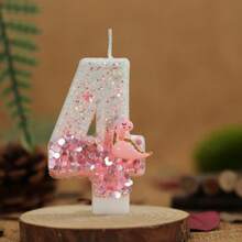 1 buc Lumânare Digitală Creative Cu Dispozitiv Decor Tort Lumânare, Lumânare Digitală Strălucitoare Roz Deschis 0-9, Potrivită Pentru Tort De Ziua De Naștere, Petrecere Mare De Festivaluri - Baby Pink - Vizualizare 18