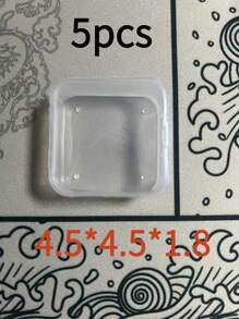 1 pezzo Mini scatola di plastica trasparente piccola, scatola per gioielli, scatola per tappi per le orecchie, scatola organizer per accessori, scatola per l'immagazzinaggio di ganci per pesca, scatola per medicinali