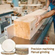 2 szt. naturalnych plastrów drewna, ręcznie robiony zestaw do majsterkowania – rustykalny styl, dekoracja stołu/ślubu/świąteczna, nadaje się do malowania, wystroju domu, restauracji i hotelu – wyjątkowe rzemiosło naturalnego cięcia drewna