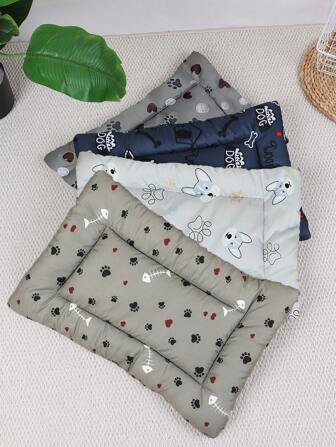 1pc Rectangular Four-Season Thickened Cat And Dog Cute Cartoon Sleeping Pad, Comfortable And Breathable, Pet Sleeping Bed, Suitable For The Floor, Cage, Sofa A Variety Of Sizes And Colors To Choose From, 2XL Suitable For Large Dogs, A Gift For A Beloved Pet