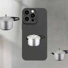 Funda para teléfono Patrón de olla a presión, Ojos Impresión suave para teléfono Cubierta mate para teléfono 360 grados completo 11 12 13 14 15 16 Pro XR X/ XS 8 Plus 16E Smartphone - Negro - Ver 5